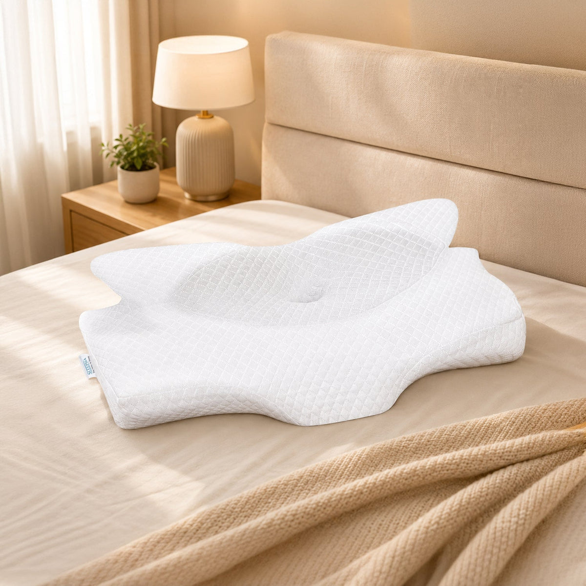 Butterfly Orthopedic Neck Pillow — Ergonomic Memory Foam for Neck & Shoulder Pain