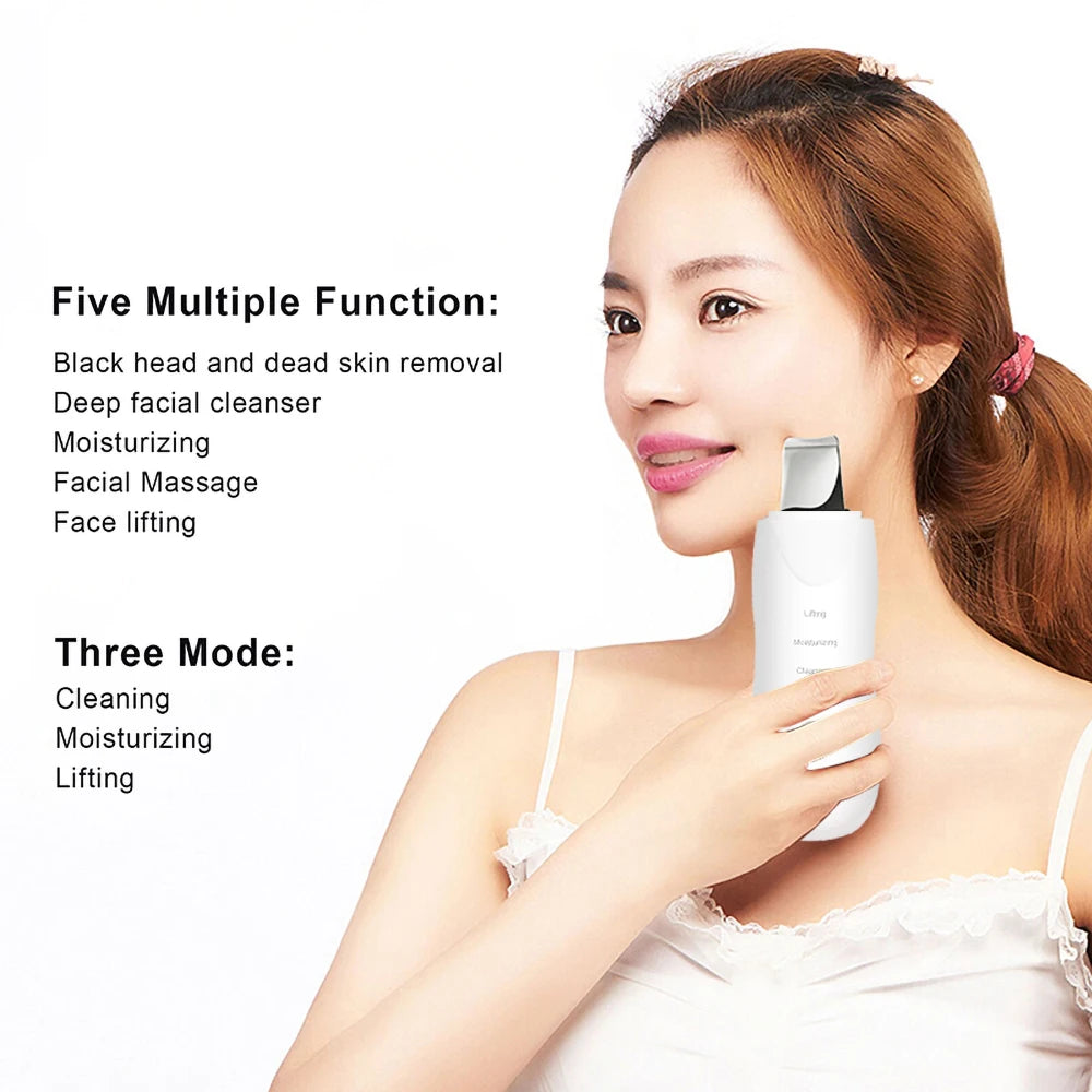 Ultrasonic Skin Scrubber & Pore Spatula⁠