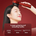 Red Light Scalp Massage Brush in use
