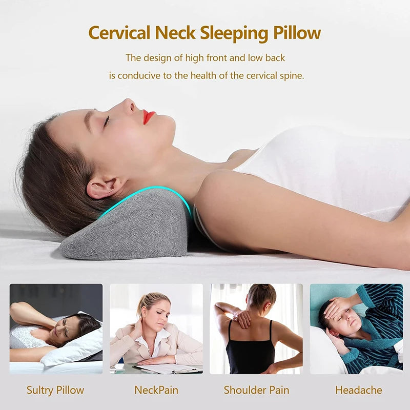 Cervical Contour Memory Foam Pillow — Orthopedic Sleep Support