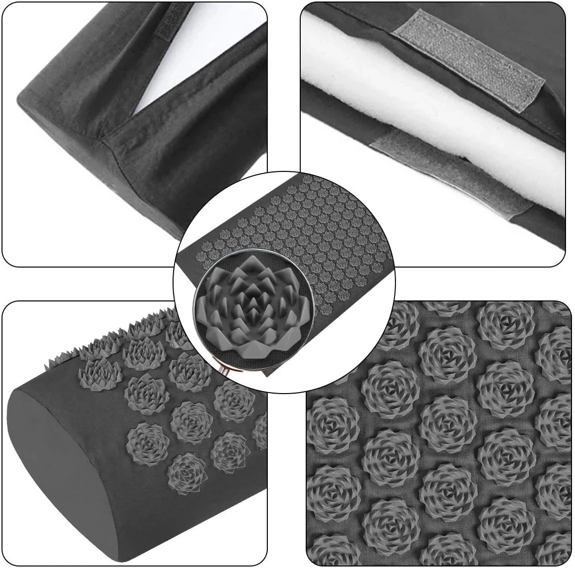 Acupressure Mat & Pillow Set — Spike Massage for Back Pain & Relaxation