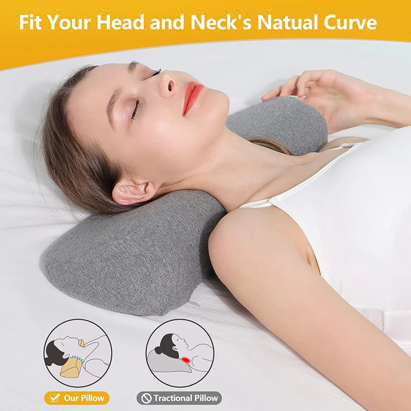 Cervical Contour Memory Foam Pillow — Orthopedic Sleep Support