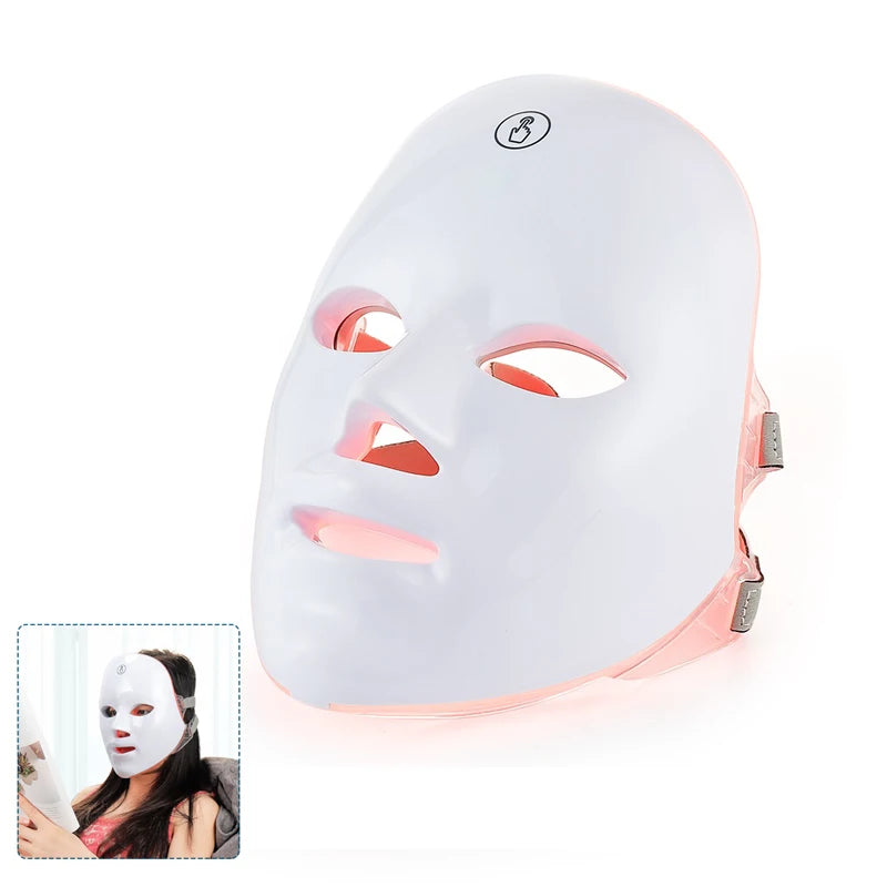 Wireless 7-Color LED Light Therapy Mask⁠