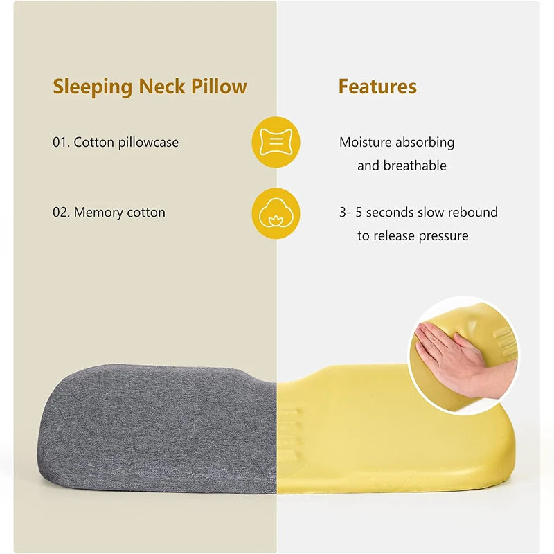 Cervical Contour Memory Foam Pillow — Orthopedic Sleep Support