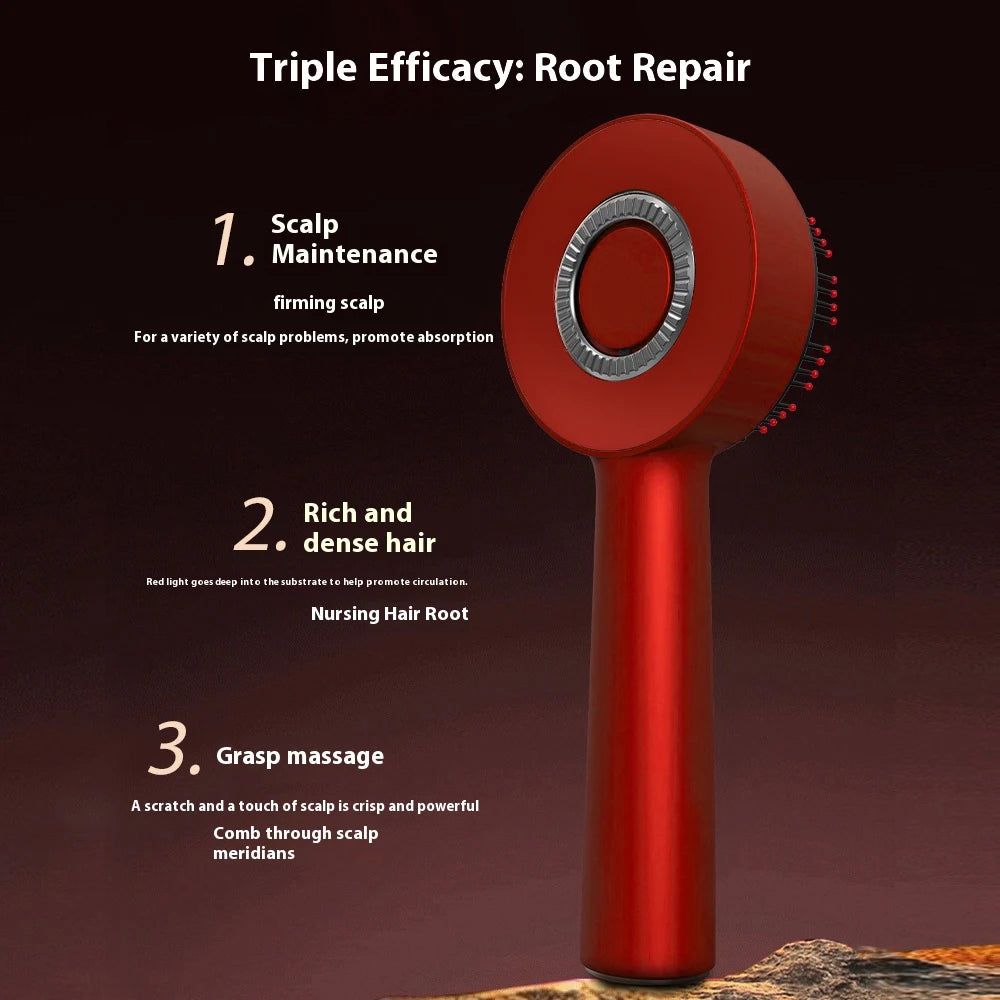 Red Light Scalp Massage Brush triple efficacy