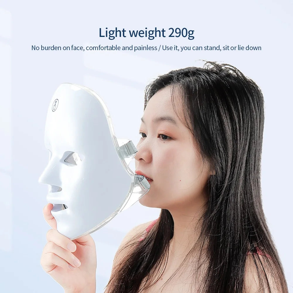 Wireless 7-Color LED Light Therapy Mask⁠